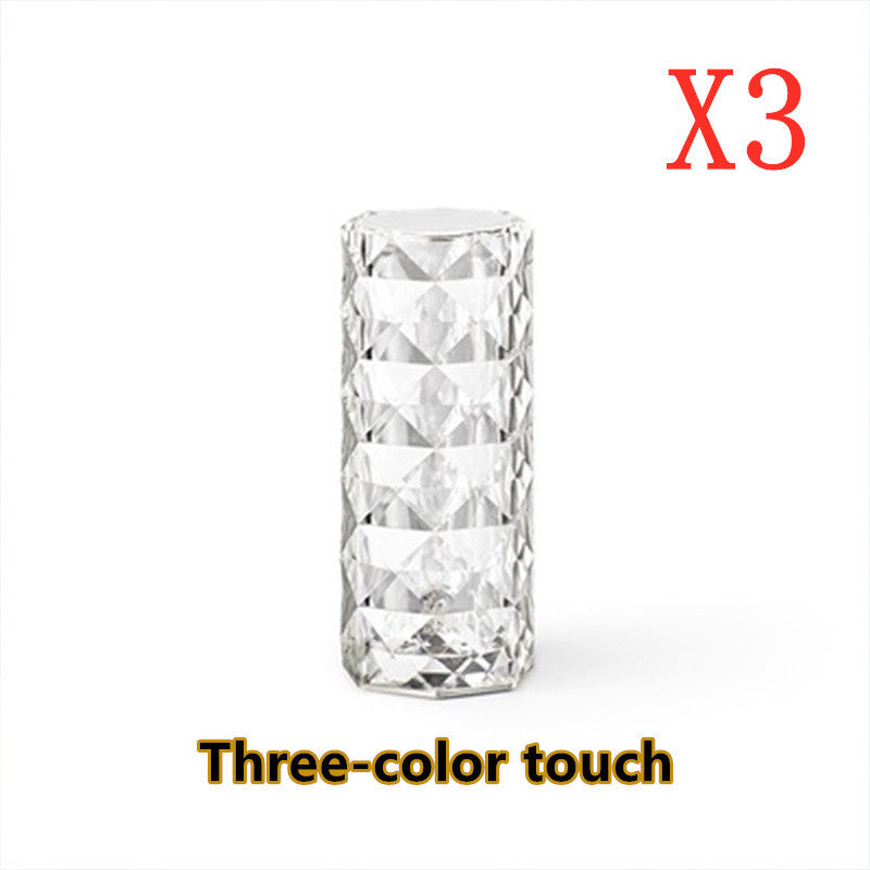 Crystal Shaped Touch Dimming Table Lamp