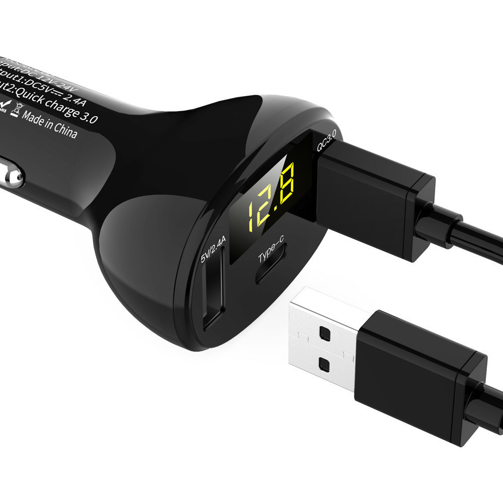 Digital Car Charger USB/ type C