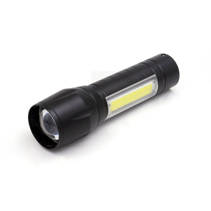 Mini USB Power Torch Multi-function Zoom Cob Flashlight