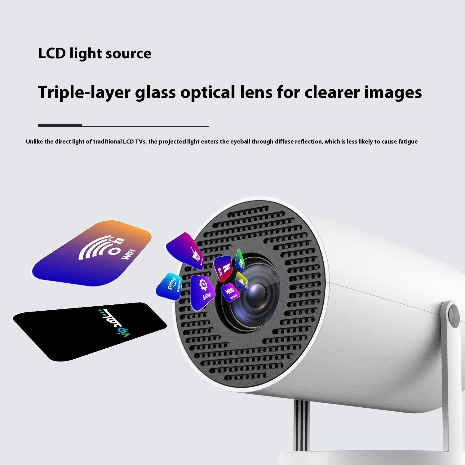 Portable Projector for Home Use 180 Degrees