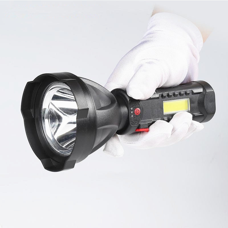 Plastic Outdoor USB Rechargeable Flashlight