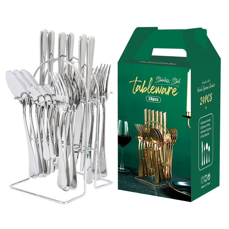Gold Dinnerware Set Stainless Steel Tableware