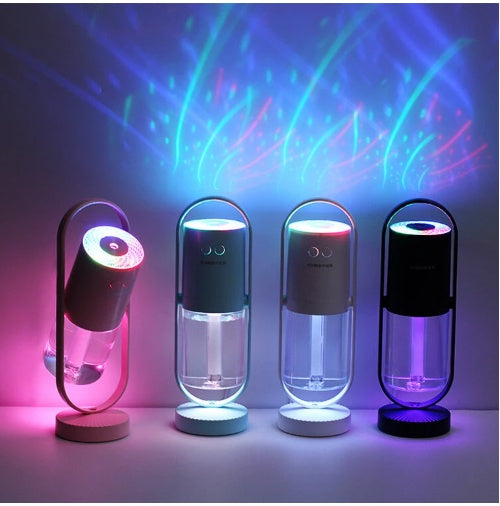 USB Air Humidifier For Home With Projection Night Lights