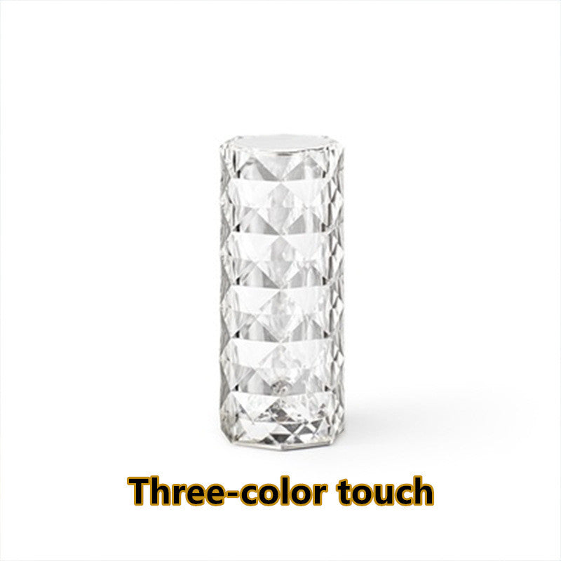 Crystal Shaped Touch Dimming Table Lamp