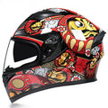 Funky Motorcycle Helmet Anti-fog Dual Lens Full Face Helmet, Bluetooth, Protective Helmet
