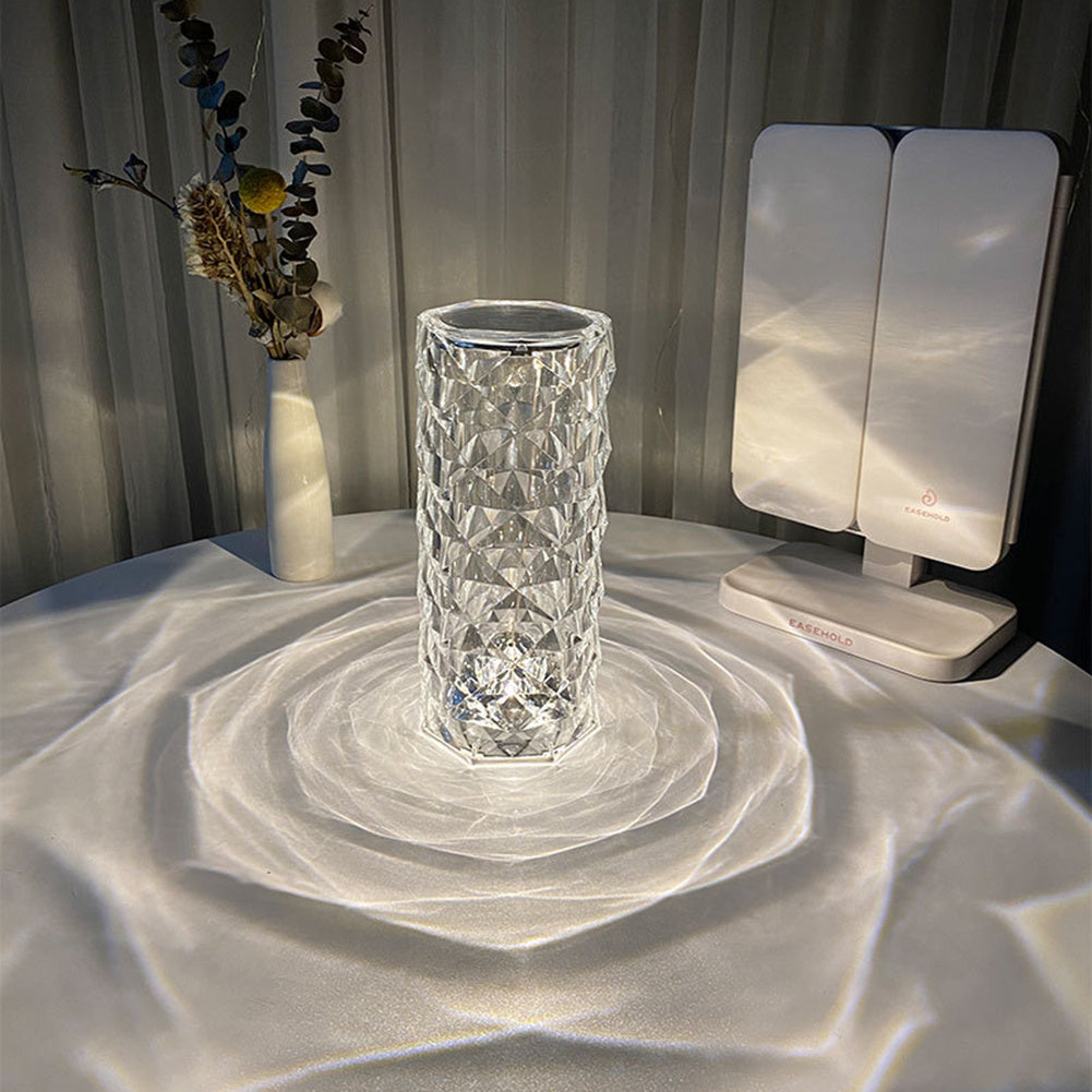 Crystal Shaped Touch Dimming Table Lamp