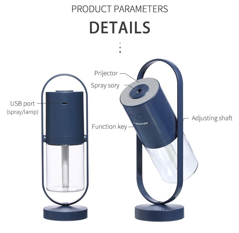 USB Air Humidifier For Home With Projection Night Lights