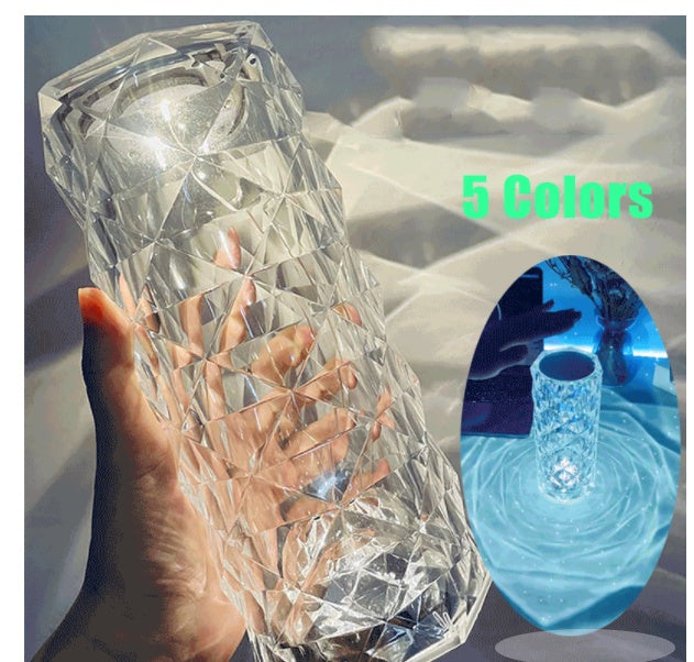 Crystal Shaped Touch Dimming Table Lamp