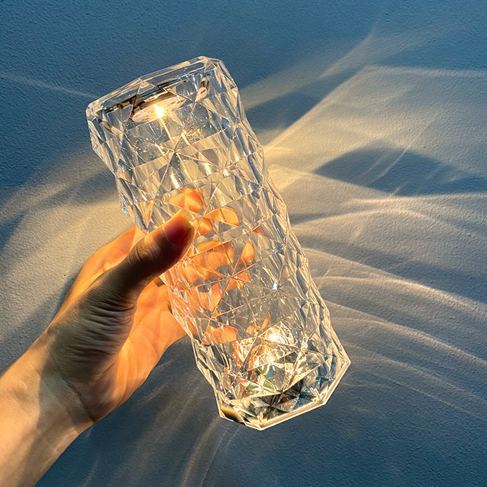 Crystal Shaped Touch Dimming Table Lamp