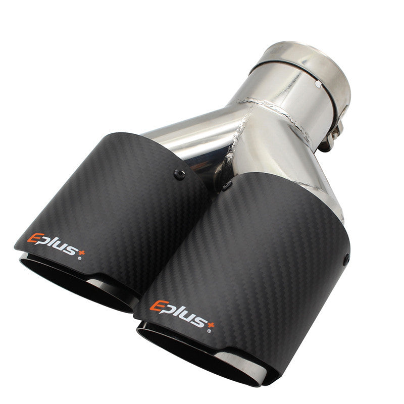 Universal Silver Stainless Steel Exhaust Pipe Muffler