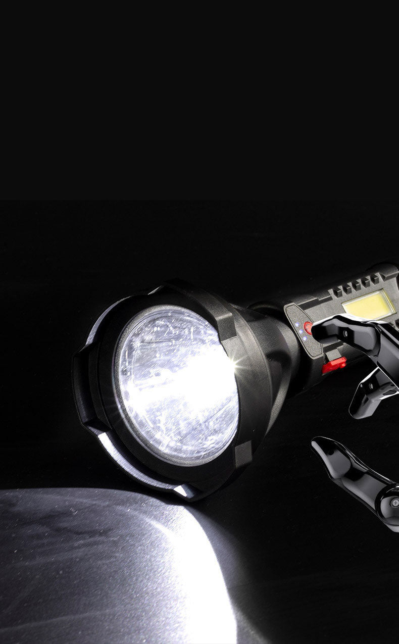 Plastic Outdoor USB Rechargeable Flashlight