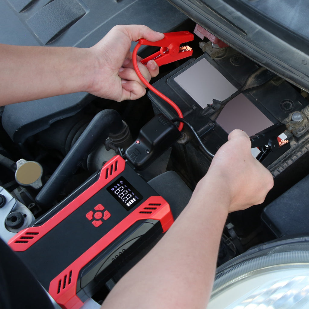 1Pc Car Jump Starter With Air Compressor