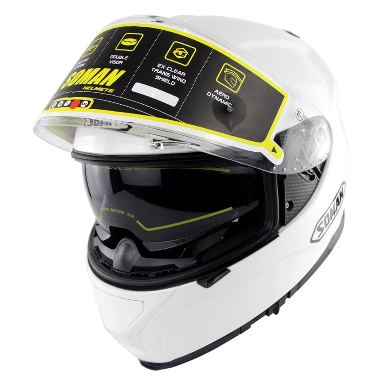 Helmet for Motorcycle/ Electric Bicycles with Anti-fog Double Lens