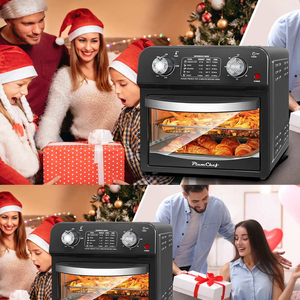 12.5 Qt Air Fryer With Dual Knob Control,