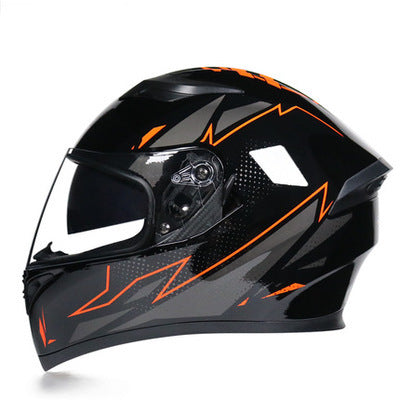 Funky Motorcycle Helmet Anti-fog Dual Lens Full Face Helmet, Bluetooth, Protective Helmet