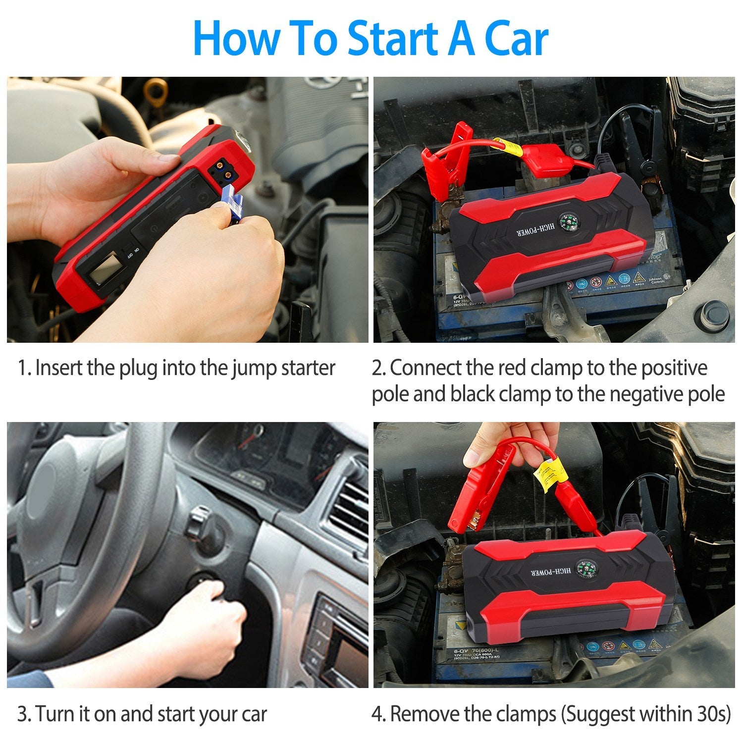 Powerful Car Jump Starter Booster